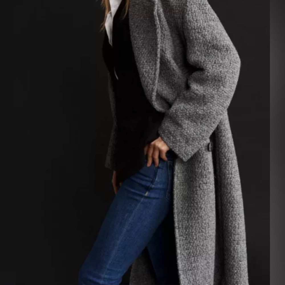 Mango Oversized Grey Coat - Picture 2 of 4